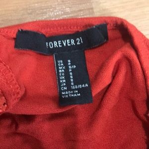 Forever 21 Tops - Forever 21 - Burnt Orange Lacey Crop Top Size S Forever 21 Tops - Forever 21 - Burnt Orange Lacey Crop Top Size S